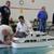 Gene and Brian working on Gene's massive cruiser at an indoor fun run at Plainfield's Splash Island Indoor Water Park.